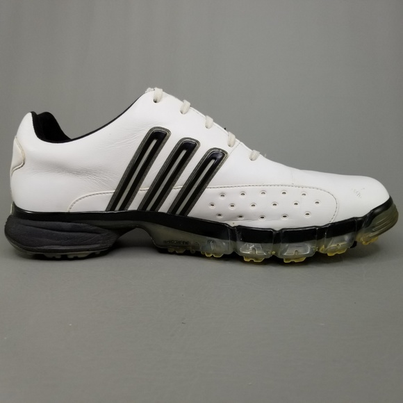 adidas Powerband Leather Soft Spike Golf Shoes 11 - Picture 4 of 8